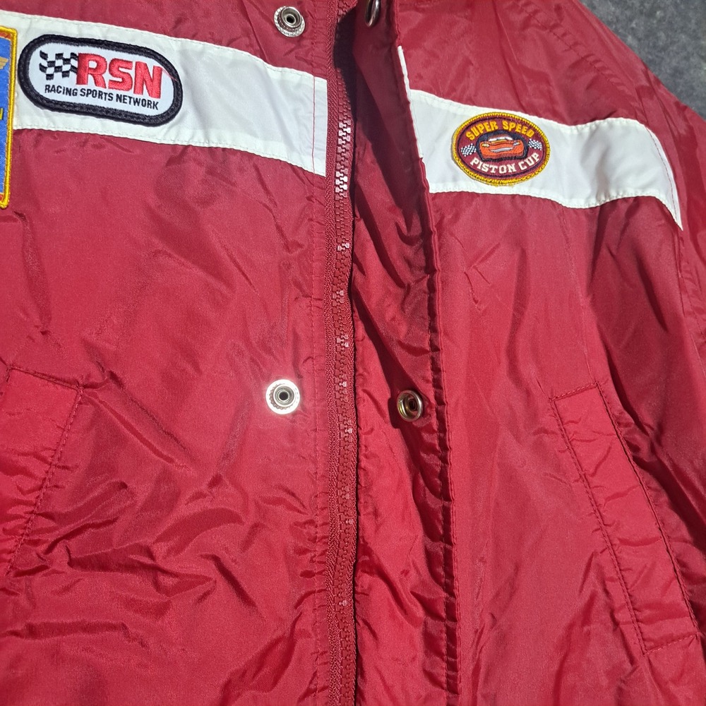 Disney Store Cars Lightning McQueen Piston Cup Racing Jacket Red Boys M 7/8 Race - Picture 5 of 10